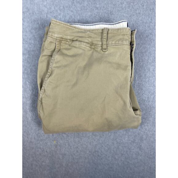 Abercrombie & Fitch Langdon Pants Mens 33x32 (31x28) Brown Slim Stretch Workwear - Picture 1 of 12